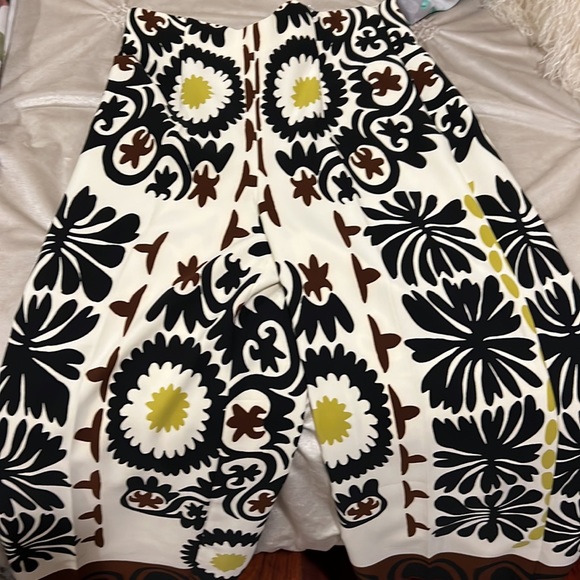 Zara NWT size medium floral geometric wide leg pant - Picture 2 of 10
